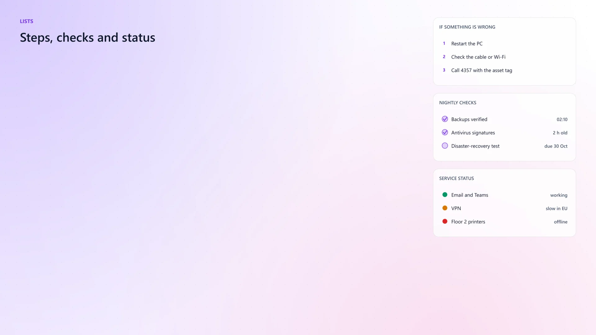 Lists from Feature.Lists.ps1, cropped to the widget.